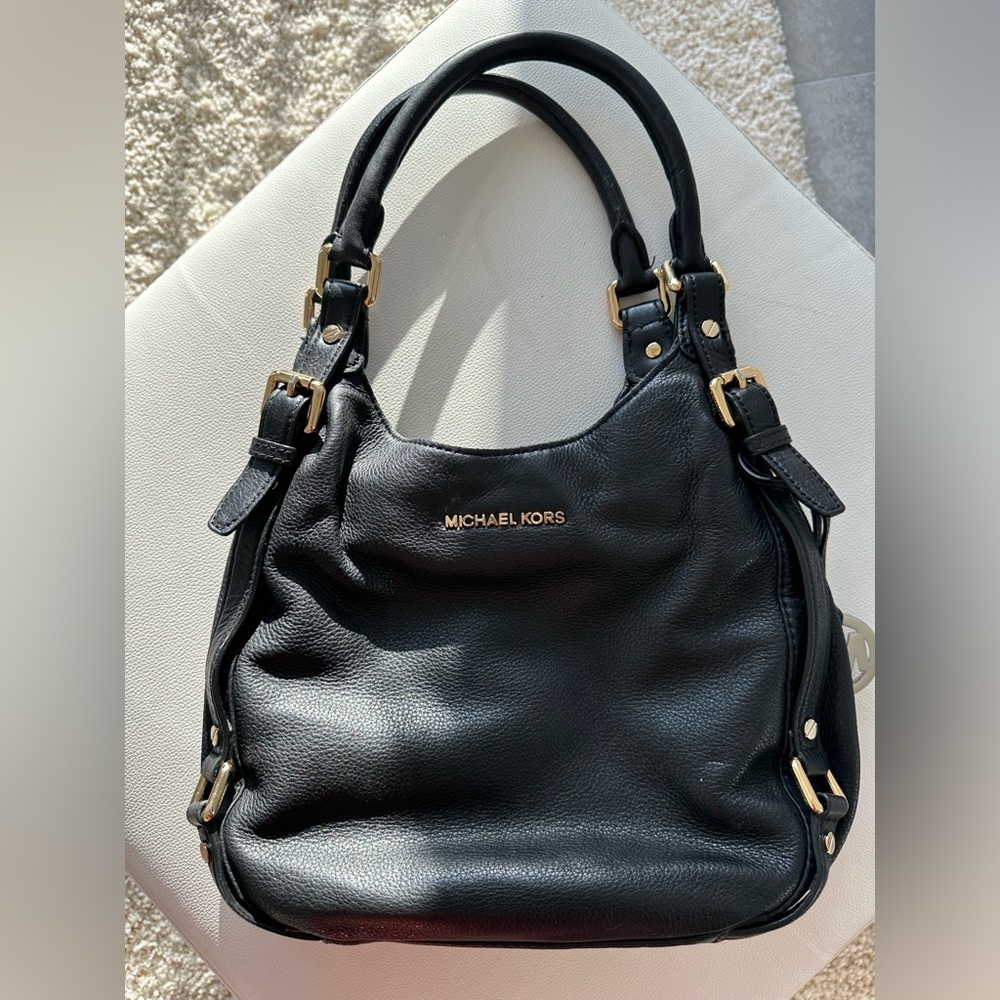 MICHAEL Kors Black Leather Purse Shoulder Bag